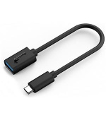 Genius ACC-C2AC, Redukce, USB 3.0, USB typ C na USB typ A, 21cm, černá