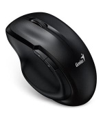 Genius Ergo 8200S Myš, bezdrátová, optická, 1200dpi, 5 tlačítek, tichá, BlueEye senzor, USB, černá