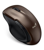 Genius Ergo 8200S Myš, bezdrátová, optická, 1200dpi, 5 tlačítek, tichá, BlueEye senzor, USB, čokoládová