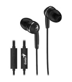 Genius HS-M320 černý, Headset, drátový, do uší, mikrofon, 3,5mm jack 4 pin, černý