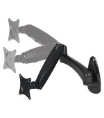 ARCTIC W1-3D nástěnný držák s ramenem pro monitor, 3D pohyb, 13"-32" LCD, VESA, do 8 kg, černý