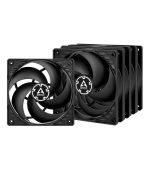 Arctic P12, 120x120x25 mm, sada 5ks ventilátorů, FDB ložisko, černá, 3-pin