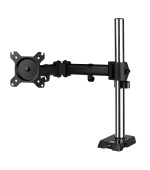 ARCTIC Z1 Gen3 (Matt Black Coating) stolní LCD držák do 38", VESA 75/100, 15 kg, 4-port USB 2.0 Hub, stříbrný/černý