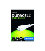 Duracell -  napájecí a synchronizační kabel pro Micro USB zařízení bílý 2m