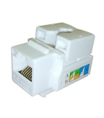 OPTIX UTP Keystone OPTIX White Cat6 LSA mini, š. 21 mm