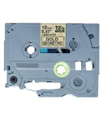 Brother - TZe-MPGG31 páska se zlatými geometrickými vzory / černá (12mm, 4m)