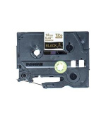 Brother - TZe-R234 černá / zlatá (12mm, 4m, textilní)