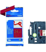 Brother - TZe-RN54 vínově červená / zlatá (24mm, 4m, textilní)