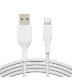 Belkin BOOST CHARGE™ Lightning/USB-A kabel, 2m, bílý - odolný