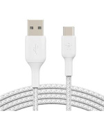 Belkin BOOST CHARGE™ USB-C/USB-A kabel, 1m, bílý - odolný