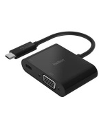 Belkin USB-C adaptér na VGA + 60W napájení, černá