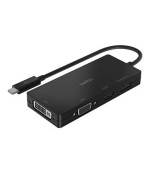 Belkin USB-C video adaptér na HDMI, VGA, DVI, DisplayPort, černá