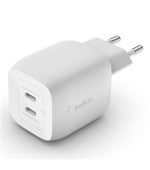 Belkin BOOST CHARGE™ Duální 45W USB-C Power Delivery GaN PPS nástěnná nabíječka, bílá