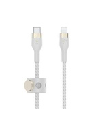 Belkin BOOST CHARGE™ Lightning/USB-C kabel, 2m, bílý - odolný PRO Flex