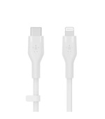 Belkin BOOST CHARGE™ Lightning/USB-C kabel, 3m, bílý - Flex