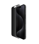 Belkin SCREENFORCE™ TemperedGlass Privacy Anti-Microbial ochranné privátní sklo pro iPhone 15 Pro Max
