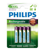 Philips dobíjecí baterie AAA 1000mAh, NiMH - 4ks