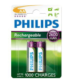 Philips dobíjecí baterie AA 2600mAh, NiMH - 2ks