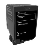 Lexmark CS720, CS725, CX725 Black Return Programme Toner Cartridge - 3 000 stran