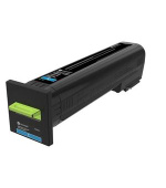 Lexmark CX82x, CX860 Cyan High Yield Return Program Toner Cartridge - 17 000 stran