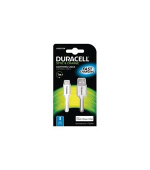 DURACELL - USB5012A - napájecí a synchronizační kabel pro Apple Lightning zařízení bílý 1m
