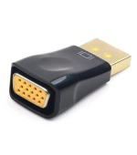 GEMBIRD red. Displayport na VGA, M/F, černá
