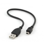 GEMBIRD Kabel USB A-MINI 5PM 2.0 30cm HQ, zlacené kontakty