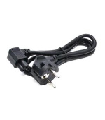 C-TECH Kabel síťový  1,8m VDE 220/230V napájecí notebook 3 pin Schuko, lomený