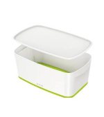 LEITZ Úložný box s víkem  MyBox, velikost S, bílá/zelená