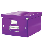 LEITZ Univerzální krabice  Click&Store, velikost M (A4), purpurová