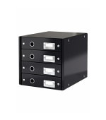 LEITZ Zásuvkový box  Click&Store, 4 zásuvky, černá