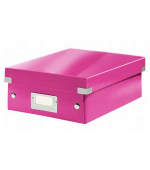 LEITZ Organizační box  Click&Store, velikost S, růžová