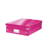 LEITZ Organizační box  Click&Store, velikost M, růžová