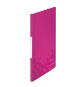 LEITZ Katalogová kniha  WOW, PP, 20 kapes, růžová