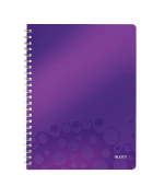 LEITZ Blok  WOW A4, PP, linka, purpurová