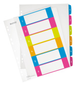 LEITZ Rejstříky  WOW - popisovatelné na PC, A4+ MAXI 1-6