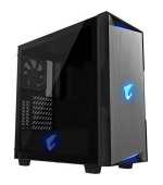 GIGABYTE skrín case GB-AC300G, RGB Lighting, bez zdroje, transparentní bok, Mid tower