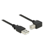 Delock kabel USB 2.0 A samec > USB 2.0 B samec, pravoúhlý, 2 m