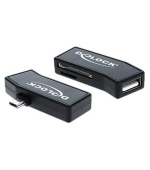 Delock Micro USB OTG čtečka karet + 1 x USB Port