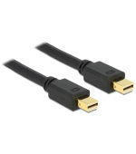 Delock mini Displayport kabel samec - samec 0,5 m, černý