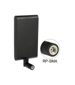 Delock WLAN anténa RP-SMA 802.11 ac/a/h/b/g/n 7,5 - 10 dBi směrová s flexibilním kloubem