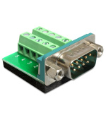 Delock Adaptér D-Sub 9 samec > svorkovnice 10 pinů