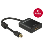 Delock adaptér mini Displayport 1.2 samec > HDMI samice 4K aktivní černý