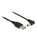 Delock napájecí kabel USB > DC 5.5 x 2.1 mm samec 90° 1.5 m