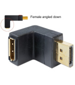 Delock Adapter Displayport 1.1 male > Displayport female angled down