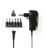 Nedis ACPA001 - Univerzální napájecí adaptér | 3/4,5/5/6/7,5/9/12 V DC | 1.0 A