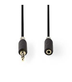 Nedis CABW22050AT30 - Stereofonní Audio Kabel | 3,5mm Zástrčka - 3,5mm Zásuvka | 3 m | Antracit