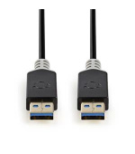 Nedis CCBW61000AT20 - USB 3.0 Kabel | A Zástrčka - A Zástrčka | 2 m | Antracit