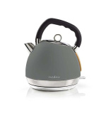 Nedis KAWK520EGY - Rychlovarná Konvice | 1,8 L | Soft-Touch | Šedá barva