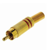 Nedis CAGP24900RD - Konektor RCA | RCA Zástrčka - 10 kusů | Červená barva